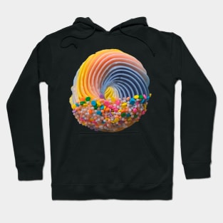 Rainbow Sprinkle Swirly Cupcake Hoodie